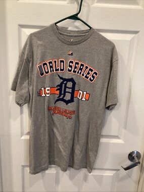 Majestic Gray T-Shirt World Series 1901 Detroit Tigers shirt